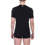 Bikkembergs Black Cotton Men T-Shirt BI-21798-S