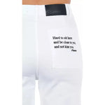 Frankie Morello White Cotton Women Cropped Trouser FR-21690-IT40|S