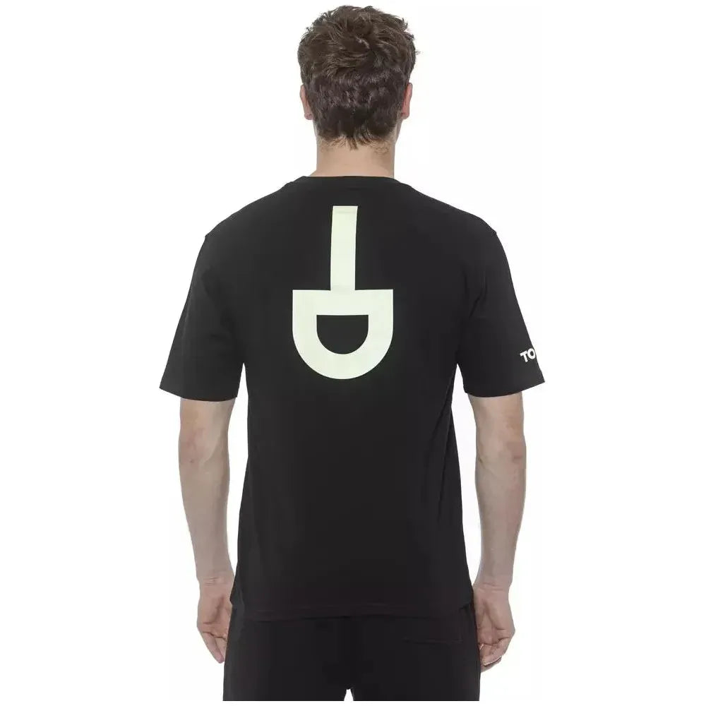 Tond Black Cotton Men's T-Shirt