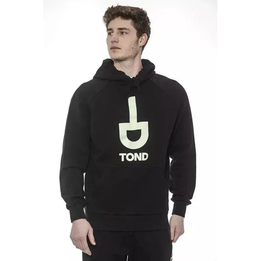 Tond Black Cotton Men Sweatshirt