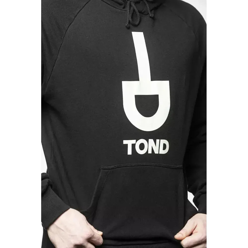Tond Black Cotton Men Sweatshirt