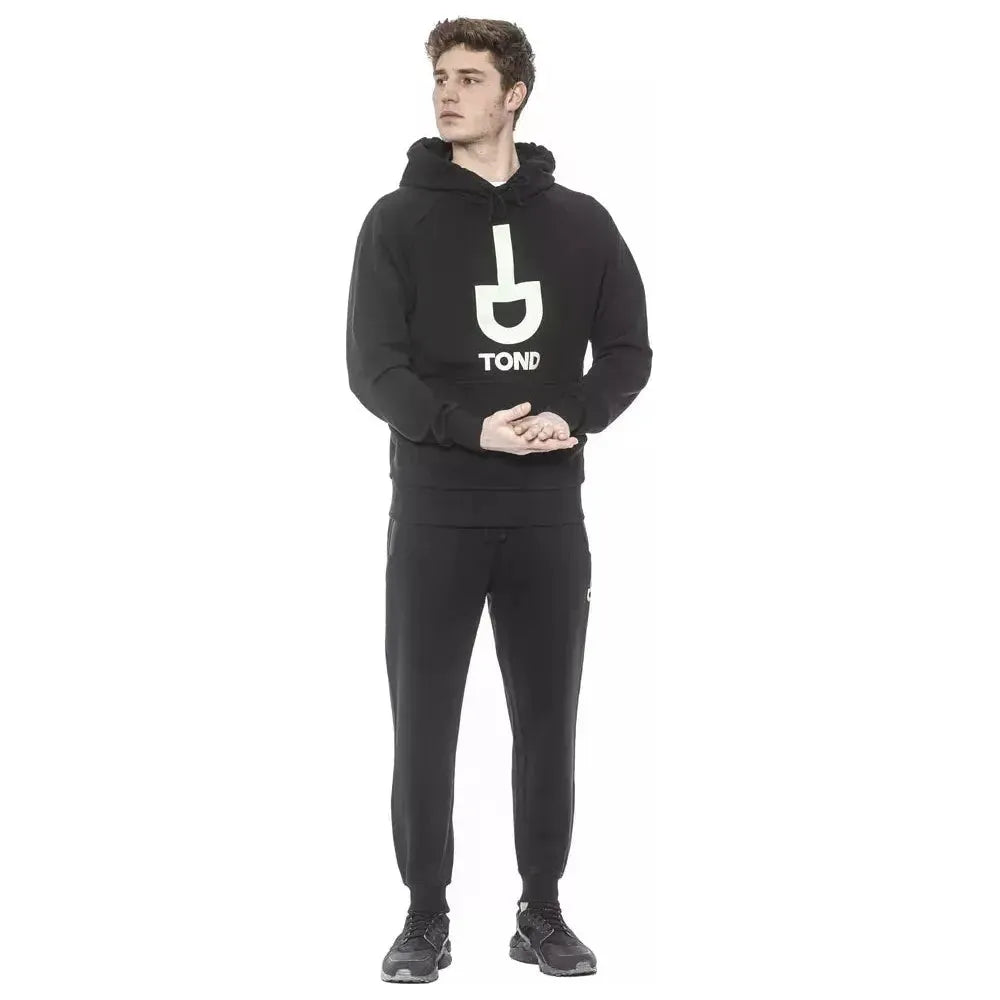 Tond Black Cotton Men Sweatshirt
