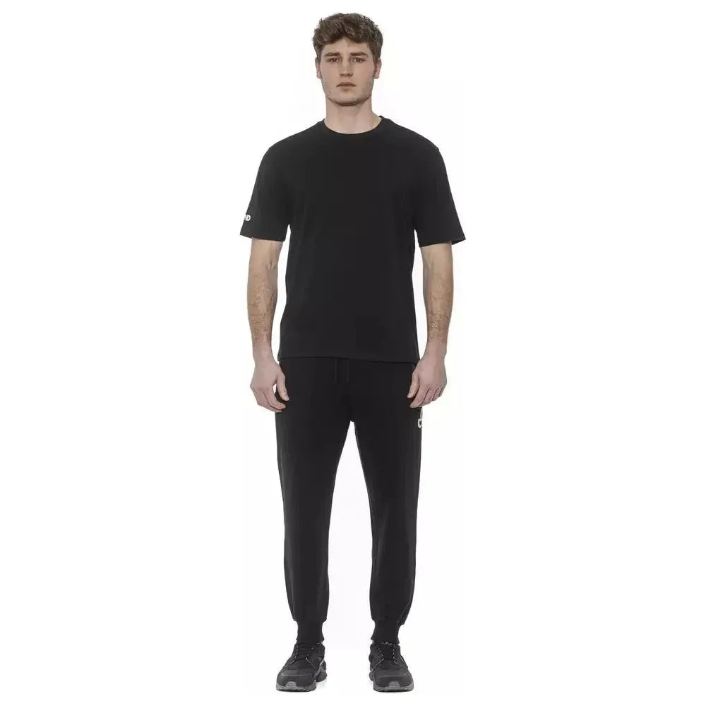 Tond Black Cotton Men's T-Shirt