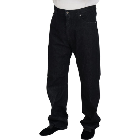 Dolce & Gabbana Black Washed Cotton Men Casual Denim Jeans