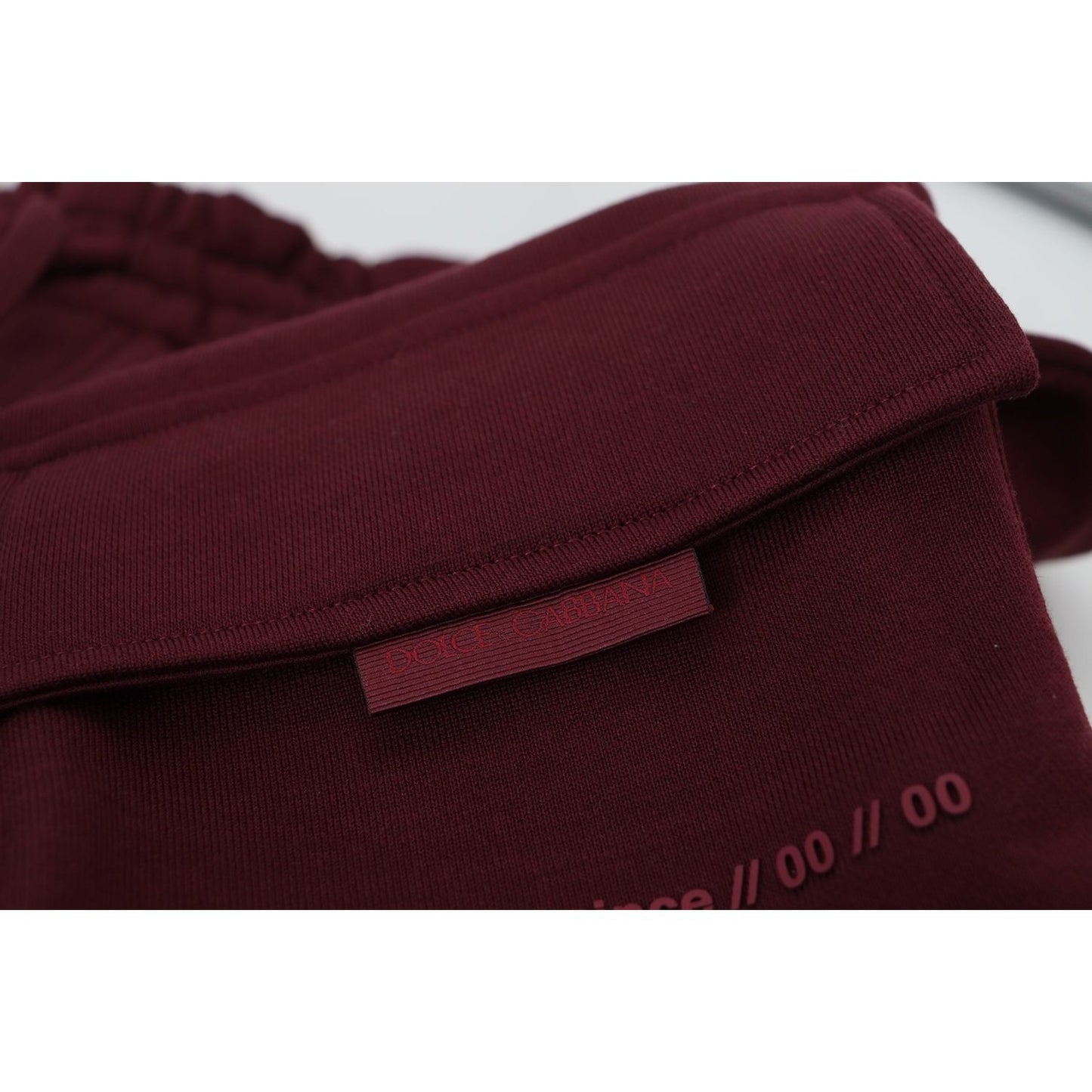 Dolce & Gabbana Maroon Bermuda Cargo Men Shorts