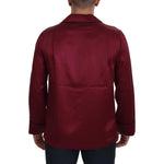 Dolce & Gabbana Red Silk Lounge Top Pajama Sleepwear Shirt