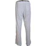 John Galliano Elegant Wide Leg Cotton Pants John Galliano Gray