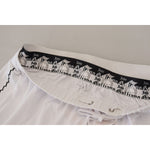 John Galliano Elegant Wide Leg Cotton Pants John Galliano Gray