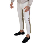 Dolce & Gabbana White Brown Slim Fit Chino Pants PAN74270 - 48