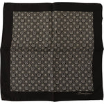 Dolce & Gabbana Elegant Black Silk Men's Scarf Wrap Dolce & Gabbana Black