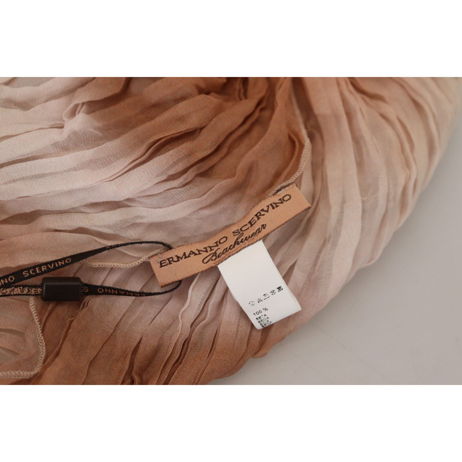 وشاح شال حرير ملتف أنيق متعدد الألوان من Ermanno Scervino