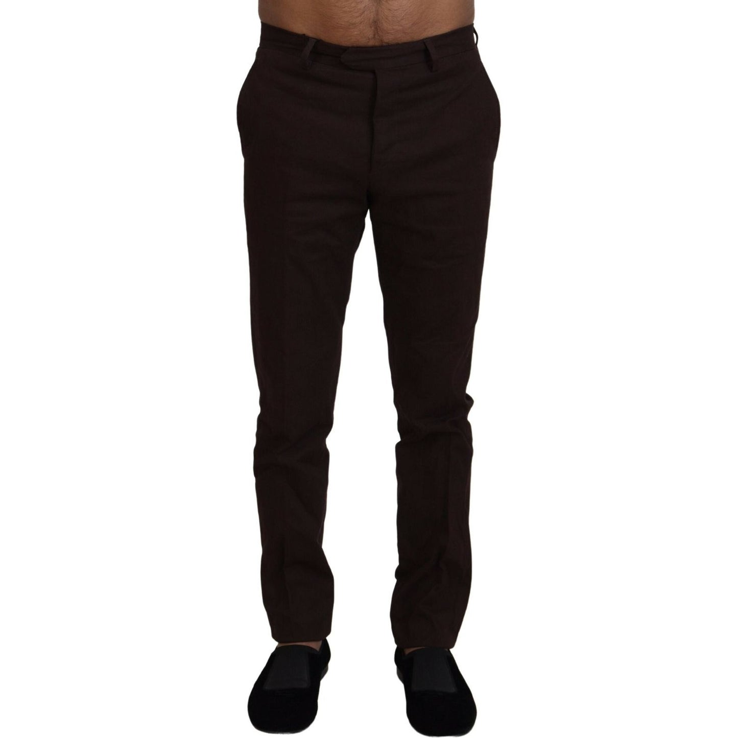 BENCIVENGA Brown Cotton Tapered Formal Men Pants 1728,67345645728,BENCIVENGA,Brown,Clothing,Dress Pants - Pants - Clothing,IT48 | M,Jeans & Pants - Men - Clothing,Material: 80% Cotton 20% Elastane,Men,Men - Clothing,New with tags,Pants - Clothing
