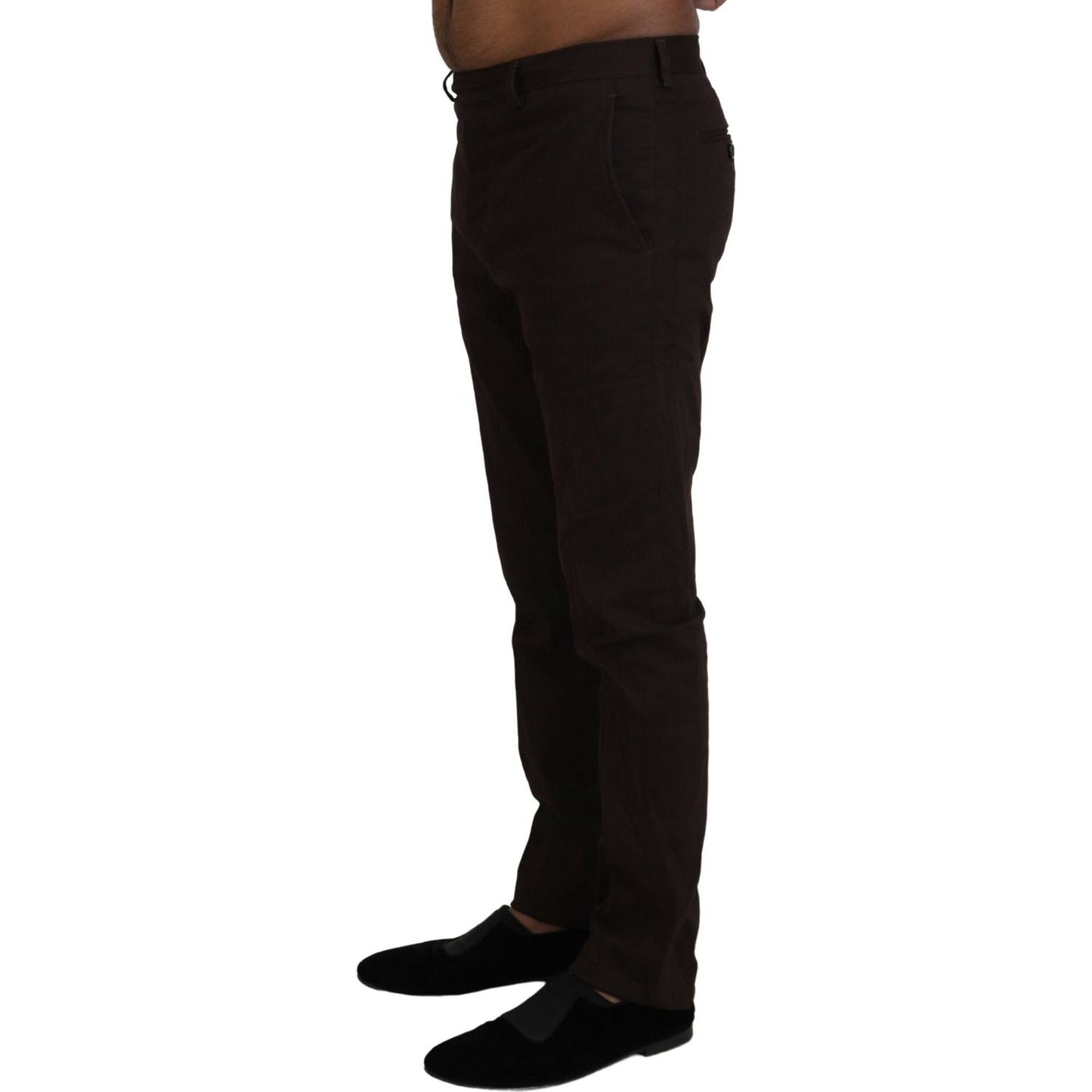 BENCIVENGA Brown Cotton Tapered Formal Men Pants 1728,67345645728,BENCIVENGA,Brown,Clothing,Dress Pants - Pants - Clothing,IT48 | M,Jeans & Pants - Men - Clothing,Material: 80% Cotton 20% Elastane,Men,Men - Clothing,New with tags,Pants - Clothing