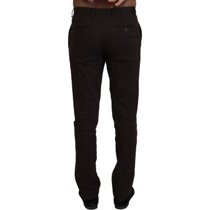 BENCIVENGA Brown Cotton Tapered Formal Men Pants 1728,67345645728,BENCIVENGA,Brown,Clothing,Dress Pants - Pants - Clothing,IT48 | M,Jeans & Pants - Men - Clothing,Material: 80% Cotton 20% Elastane,Men,Men - Clothing,New with tags,Pants - Clothing