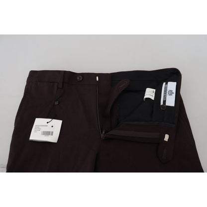 BENCIVENGA Brown Cotton Tapered Formal Men Pants 1728,67345645728,BENCIVENGA,Brown,Clothing,Dress Pants - Pants - Clothing,IT48 | M,Jeans & Pants - Men - Clothing,Material: 80% Cotton 20% Elastane,Men,Men - Clothing,New with tags,Pants - Clothing