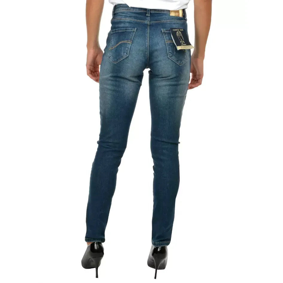Yes Zee Blue Cotton Jeans Denim