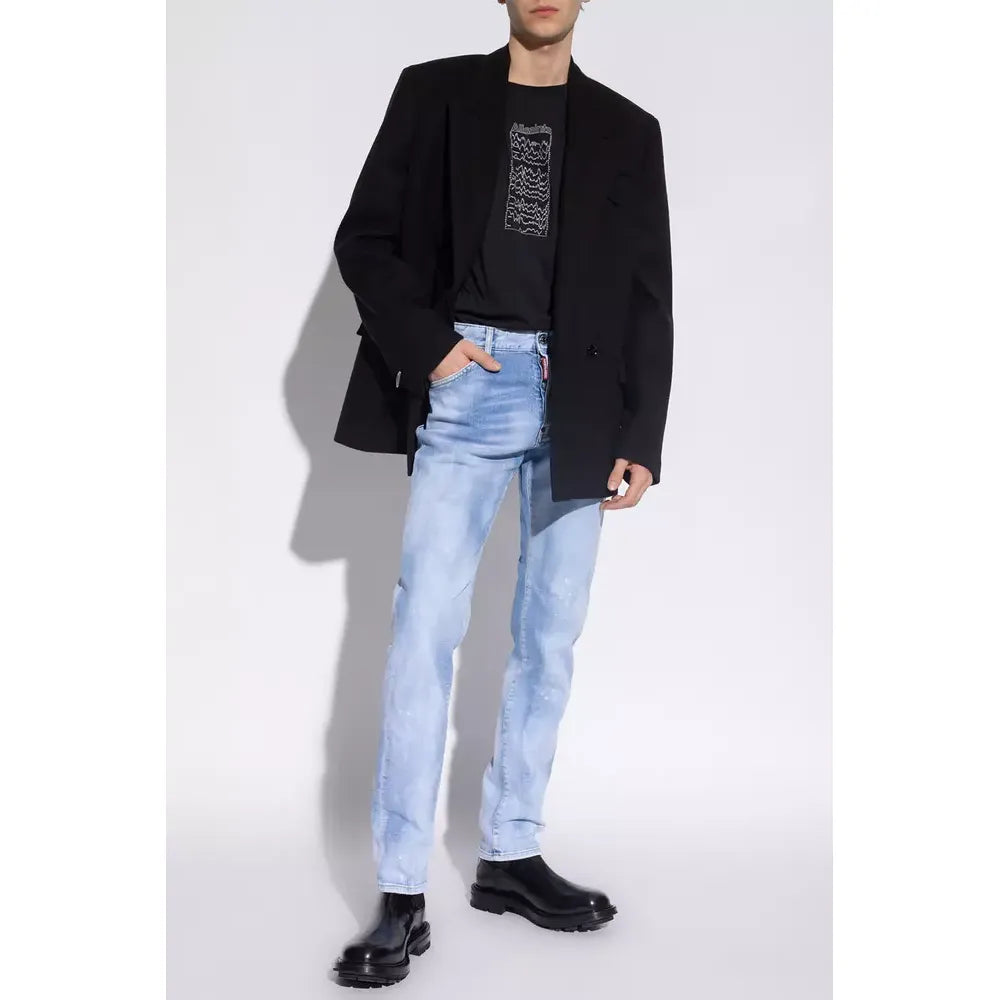 Dsquared² Blue Cotton Jeans Denim