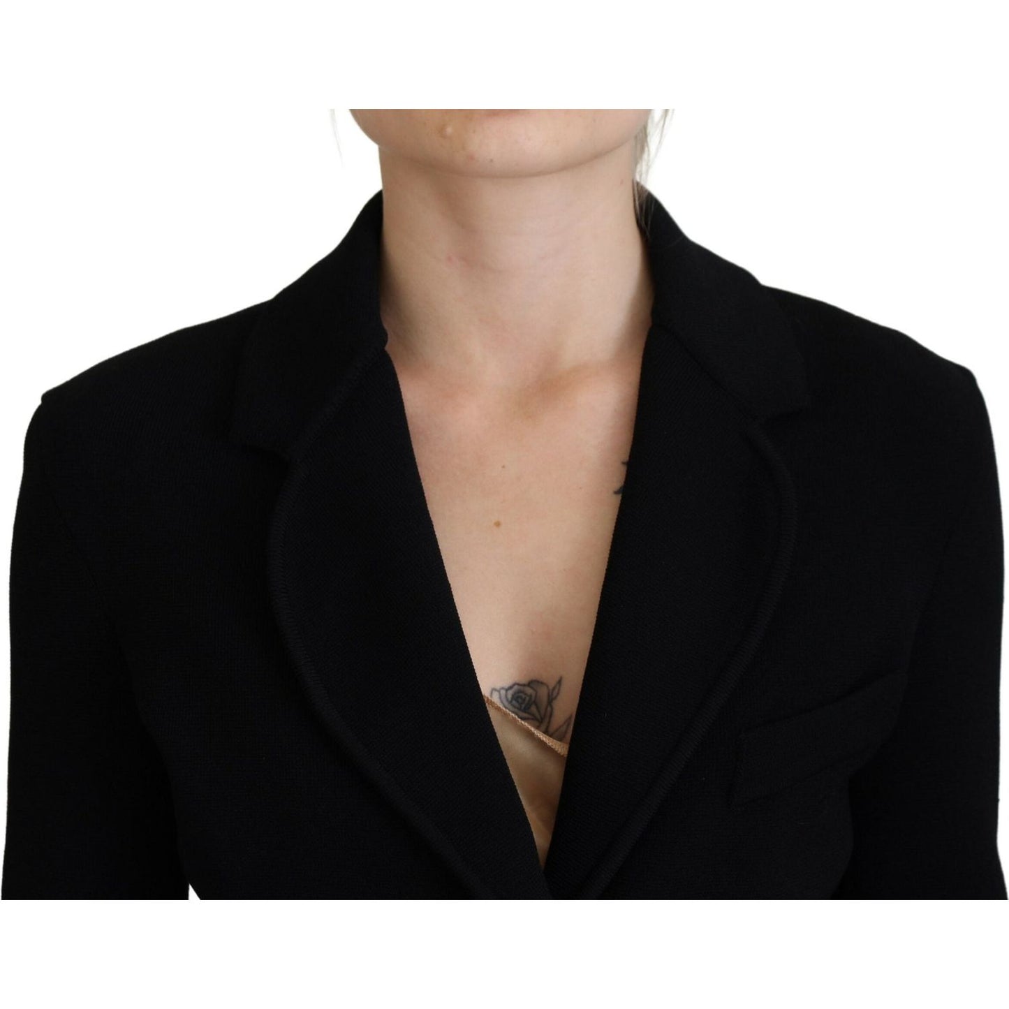 Dolce & Gabbana Black Button Cardigan Blazer Viscose Jacket 10% Nylon,15% Polyester,1728,3% Elastane,67345645728,Black,Blazers - Suits & Blazers - Clothing,Clothing,Dolce & Gabbana,IT38 | XS,Material: 72% Viscose,New with tags,Suits & Blazers - Clothing,S