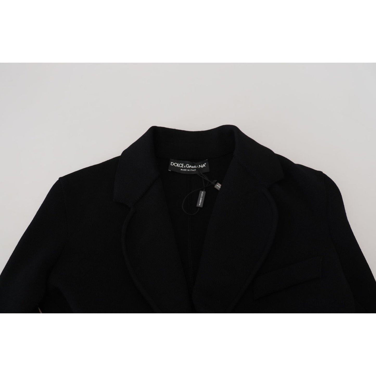 Dolce & Gabbana Black Button Cardigan Blazer Viscose Jacket 10% Nylon,15% Polyester,1728,3% Elastane,67345645728,Black,Blazers - Suits & Blazers - Clothing,Clothing,Dolce & Gabbana,IT38 | XS,Material: 72% Viscose,New with tags,Suits & Blazers - Clothing,S