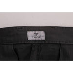 GF Ferre Gray Cotton Stretch Chinos Pants
