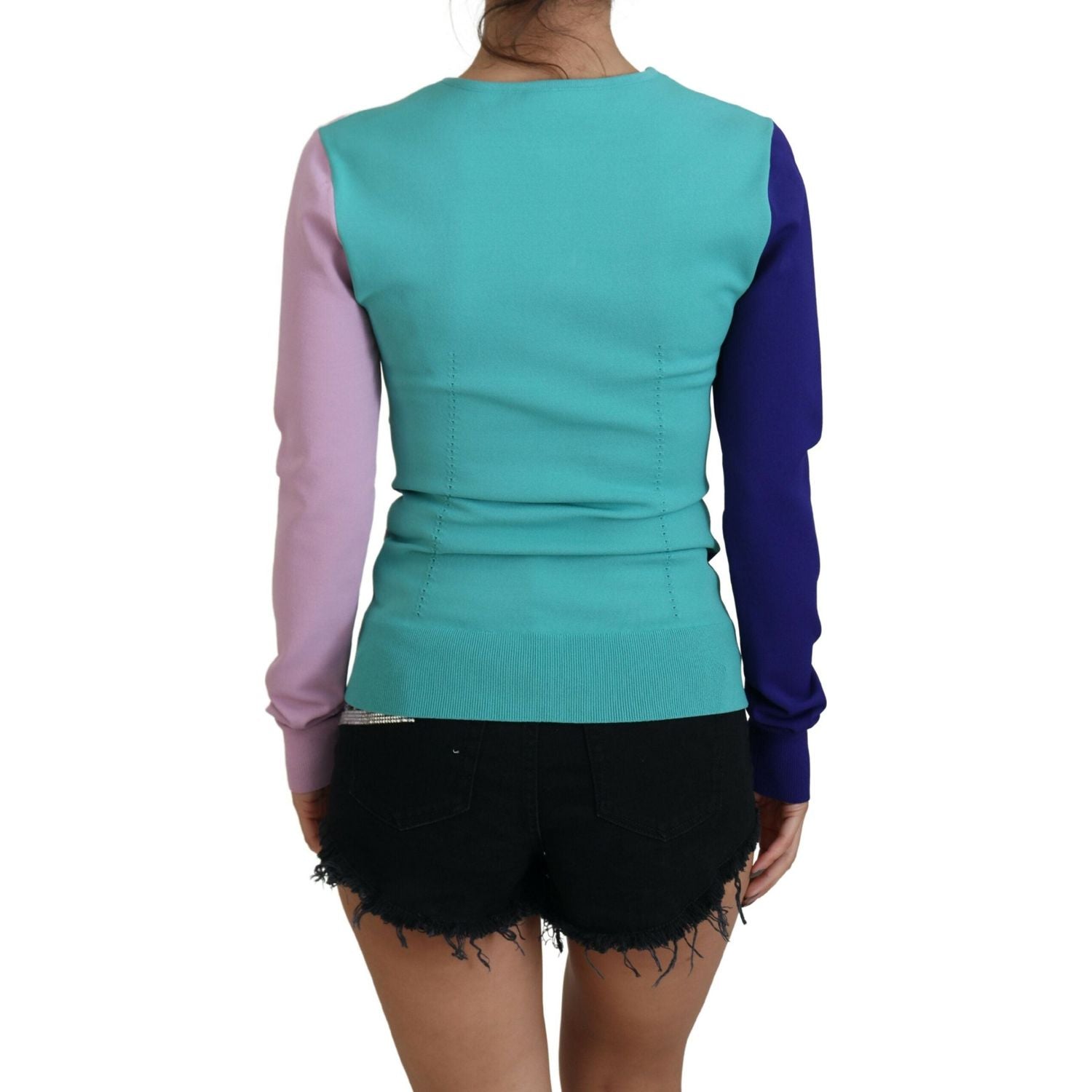 سترة صوفية أنيقة متعددة الألوان بفتحة رقبة على شكل حرف V من دولتشي آند غابانا