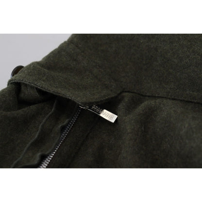 Ermanno Scervino Green Lace Up Leg Women Tapered Pants