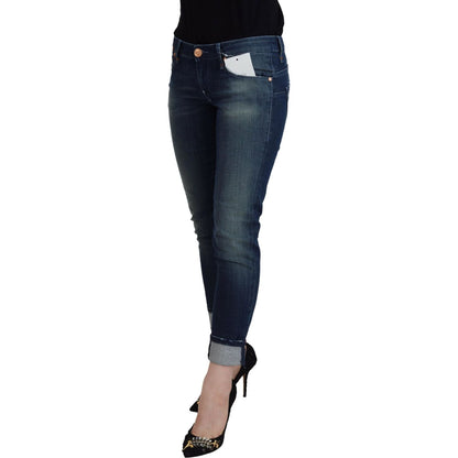 Acht Blue Cotton Slim Fit Women Casual Denim Jeans
