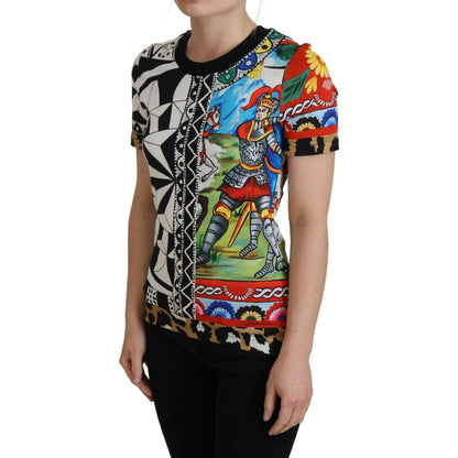 Dolce & Gabbana Multicolor Printed Women Exclusive Shirt Top