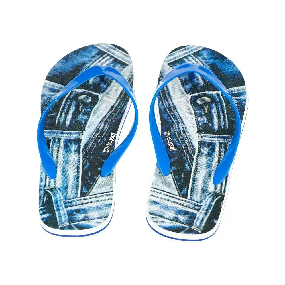 Just Cavalli Light Blue EVA Men Sandal