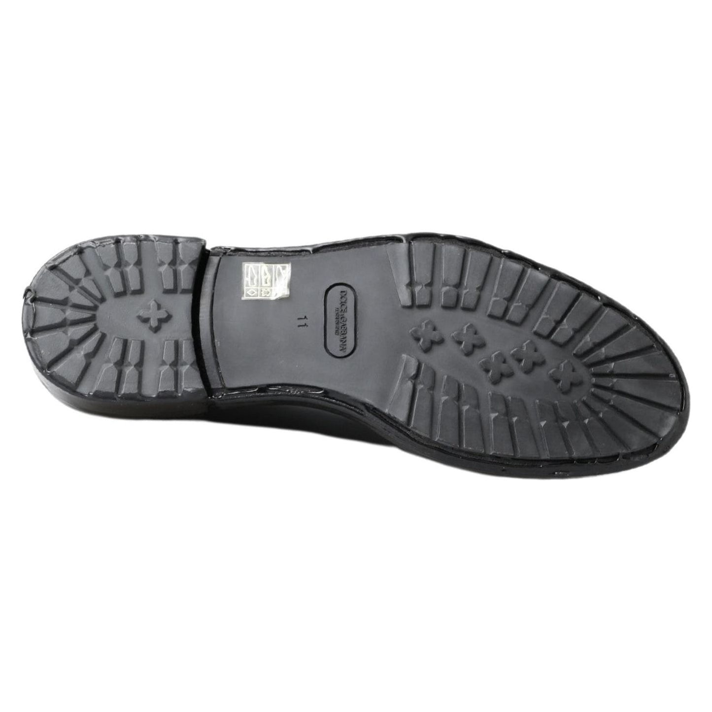 Dolce & Gabbana Black Leather Derby Dress Shoes MV5039- 48
