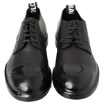 Dolce & Gabbana Black Leather Derby Dress Shoes MV5039- 48