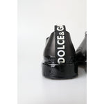 Dolce & Gabbana Black Leather Derby Dress Shoes MV5039- 48