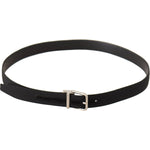 Dolce & Gabbana Black Canvas Silver Tone Metal Buckle Men Belt BEL8651-95
