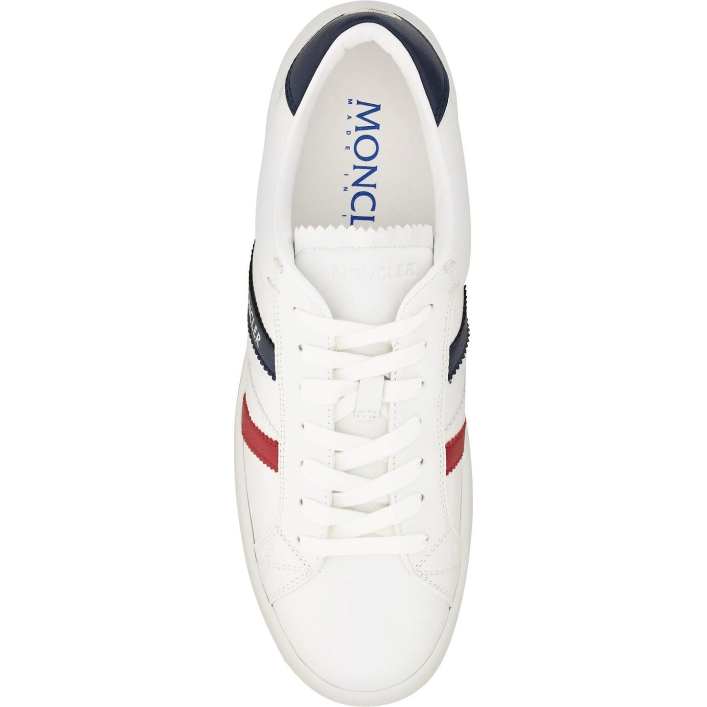 Moncler Elegant White Monaco M Men's Sneakers 8053875735296