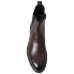 Dolce & Gabbana Brown Leather Chelsea Mens Boots Shoes MV5138-40
