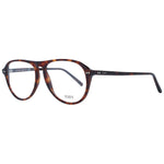 Tod's Brown Men Glasses Frame, full-rim aviator style with plastic frame, lens width 57mm, includes branded case.