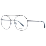 Max & Co Gray Women Glasses Frame in metal with full-rim round style, demo lenses, size 56-17-140, includes branded case.
