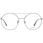 Max & Co Gray Women Glasses Frame, full-rim round metal design, grey color with demo lenses, includes branded case