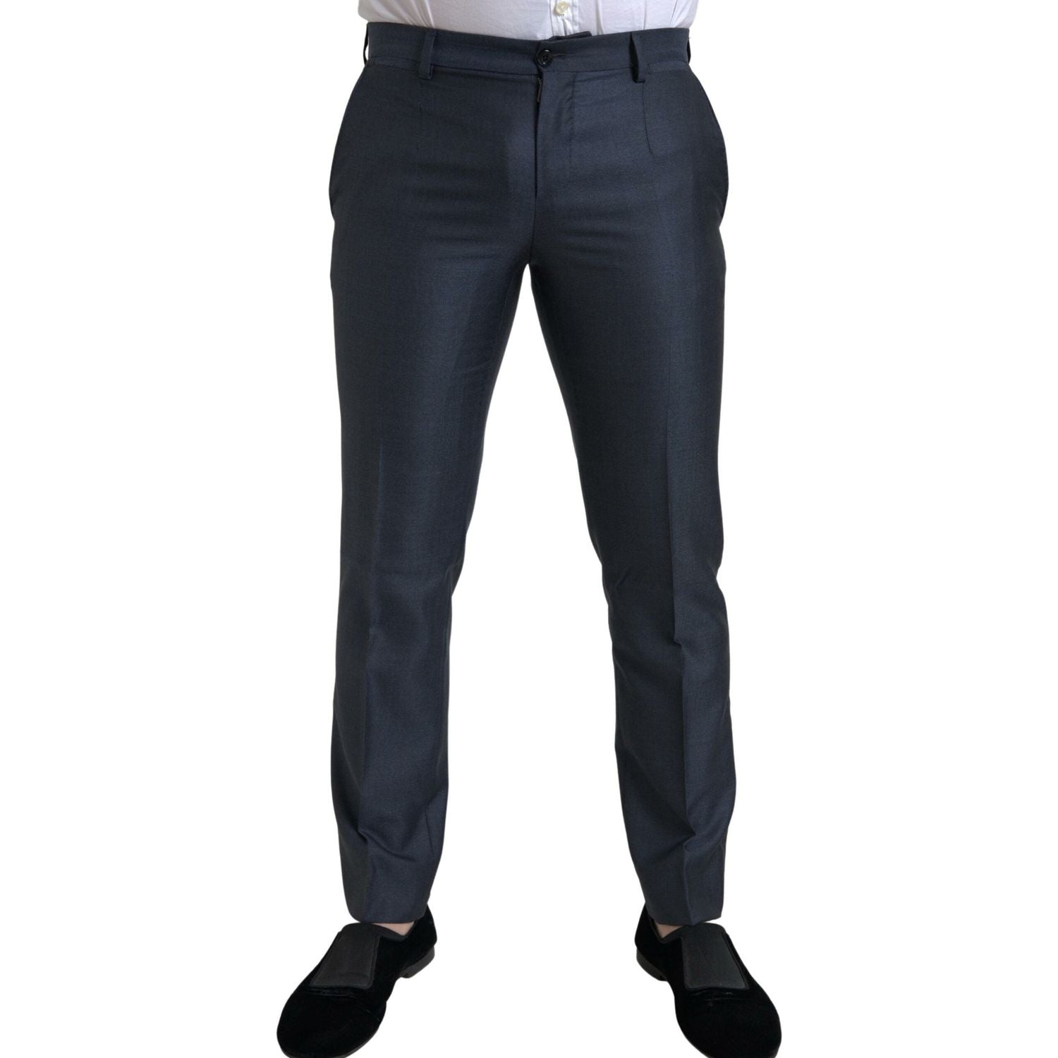 بدلة مارتيني أنيقة من مزيج الحرير باللون الأزرق من دولتشي آند غابانا