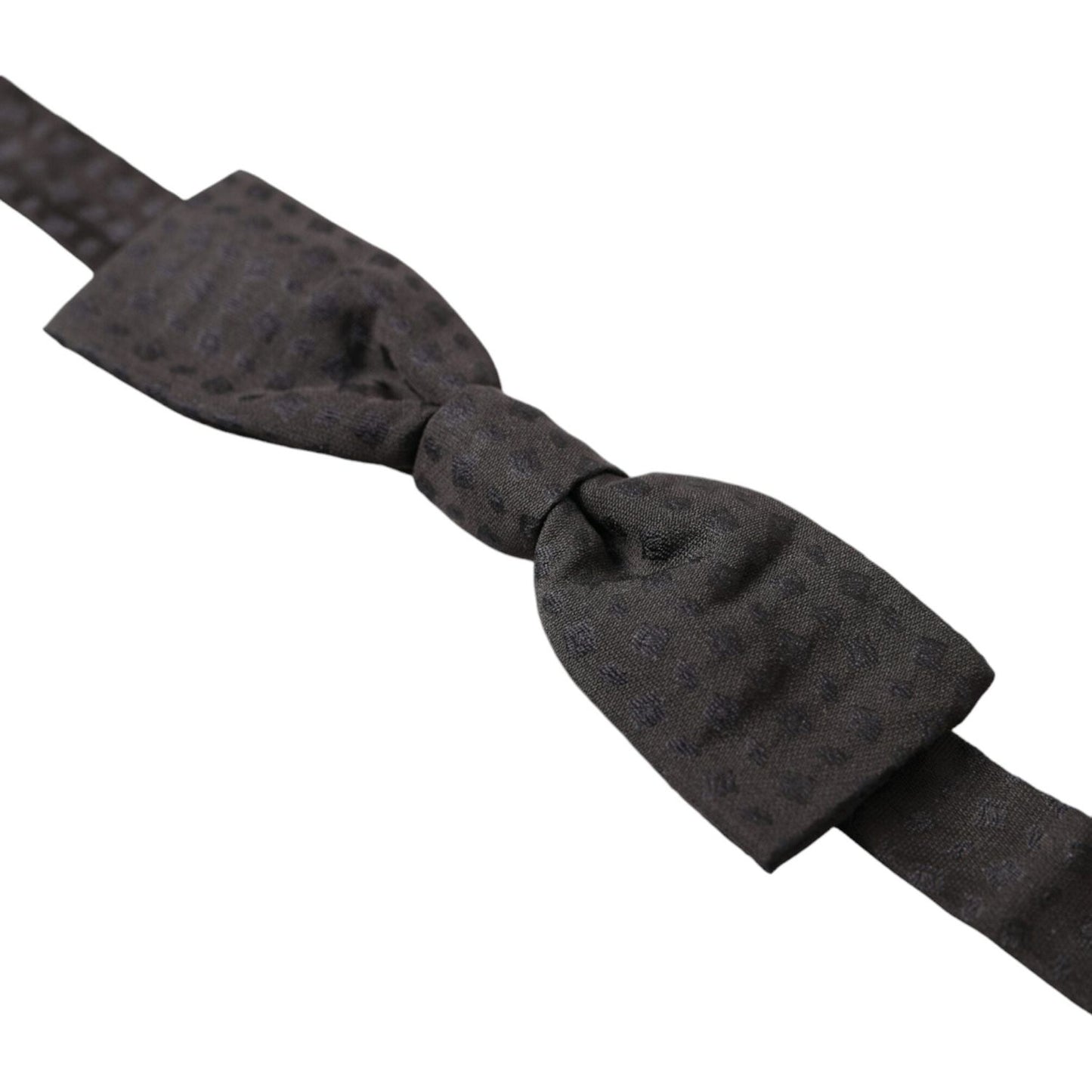 Dolce & Gabbana Brown Fantasy Silk Adjustable Neck Men Papillon Bow Tie