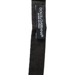 Dolce & Gabbana Brown Fantasy Silk Adjustable Neck Men Papillon Bow Tie