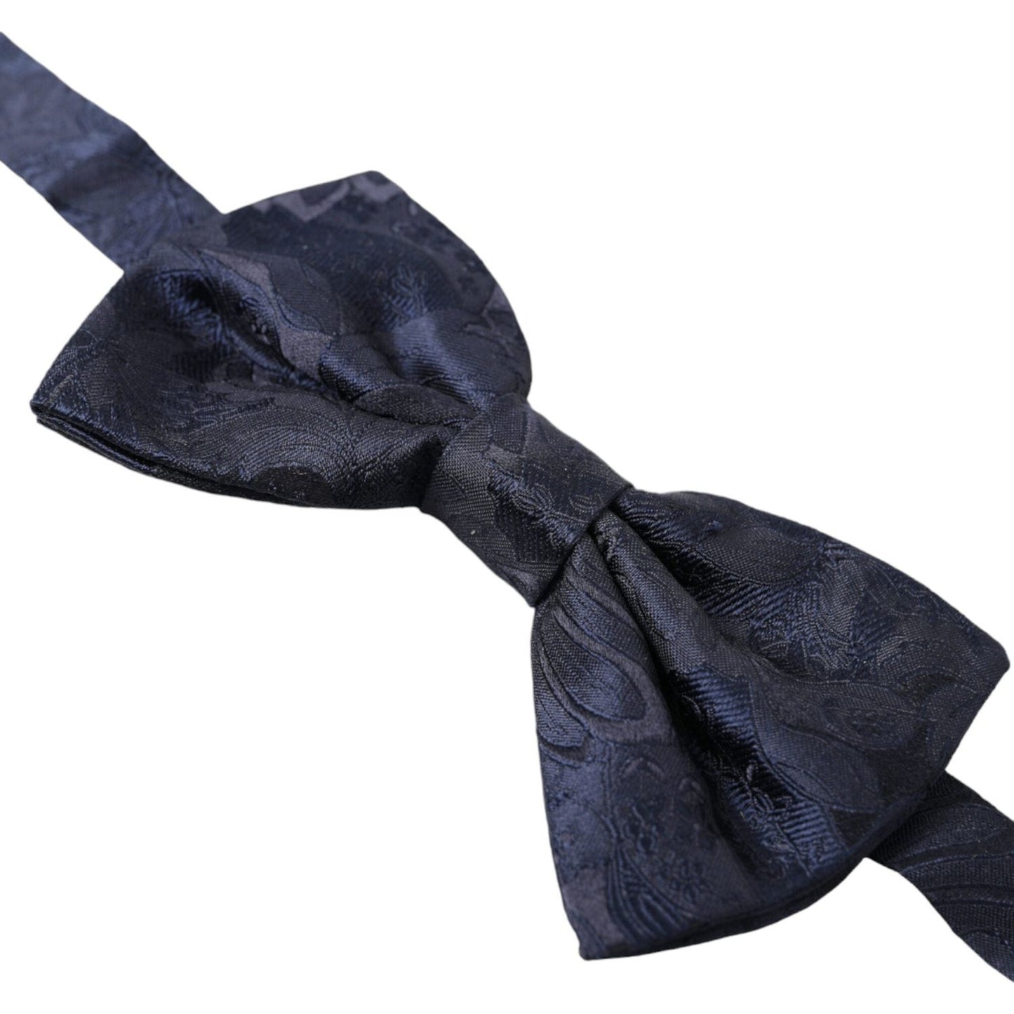 Dolce & Gabbana Blue Silk Adjustable Neck Men Papillon Bow Tie FT3818