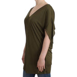 John Galliano Green shortsleeved blouse top