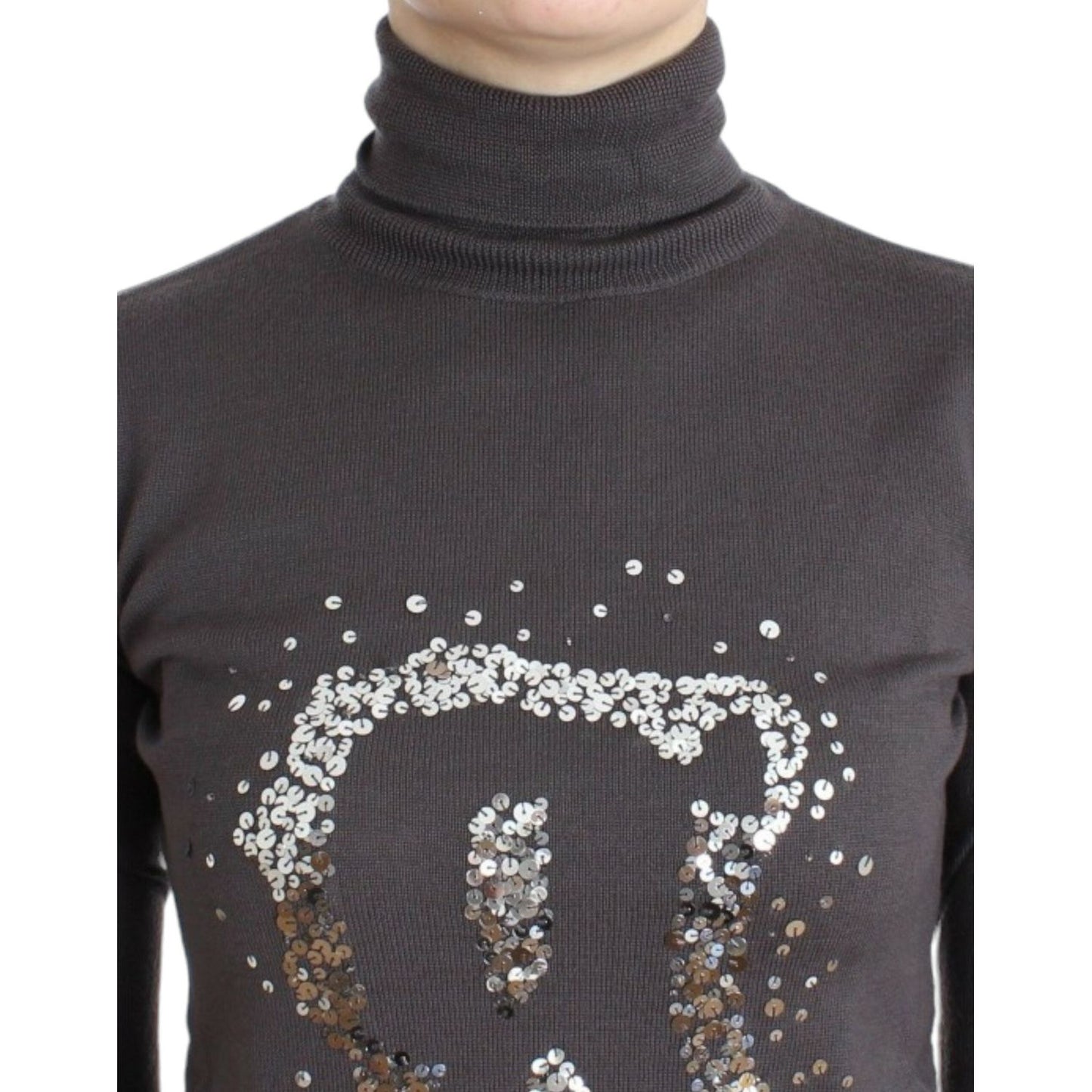 John Galliano Brown turtleneck cotton sweater