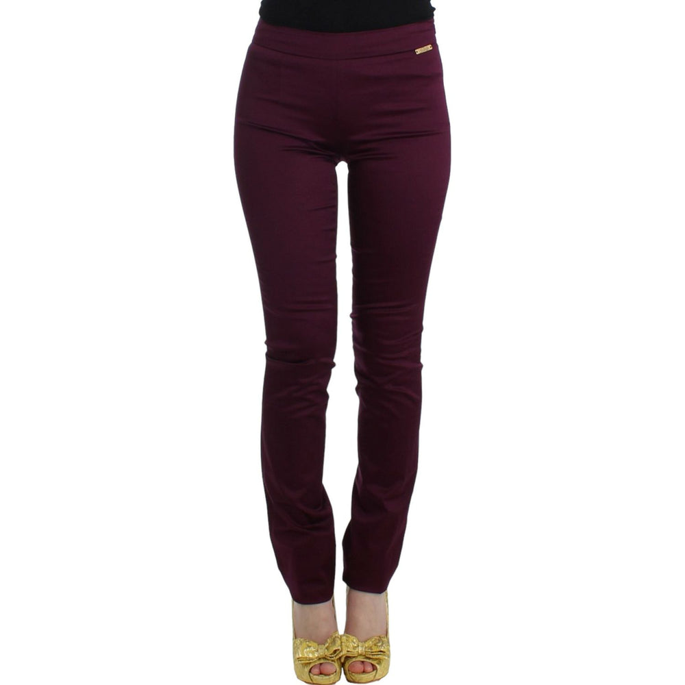 John Galliano Purple slim fit pants