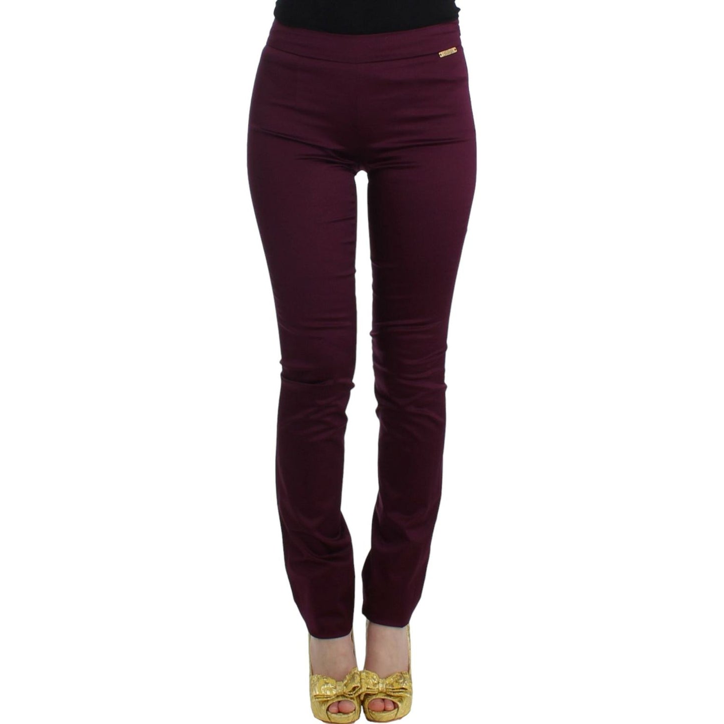 John Galliano Purple slim fit pants
