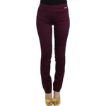 John Galliano Purple slim fit pants