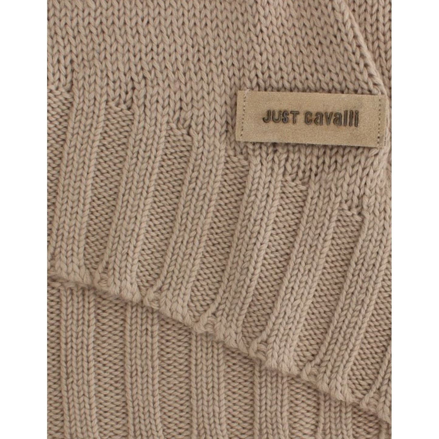 Cavalli Beige knitted wool sweater1728,50% Acrylic,67345645728,Beige,Cavalli,Clothing,IT38|XS,IT42|M,IT44|L,Material: 50% Wool,New with tags,Sweaters - Clothing,Sweaters - Women - Clothing,Sweatshirts - Sweaters - Clothing,Women,Women - Clothing