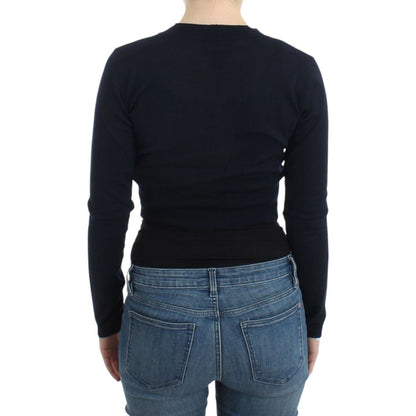 Cavalli Black cropped wool cardigan1728,67345645728,Black,Cardigans - Sweaters - Clothing,Cavalli,Clothing,IT46|XL,IT48|XXL,Material: 100% Virgin Wool,New with tags,Sweaters - Clothing,Sweaters - Women - Clothing,Women,Women - Clothing
