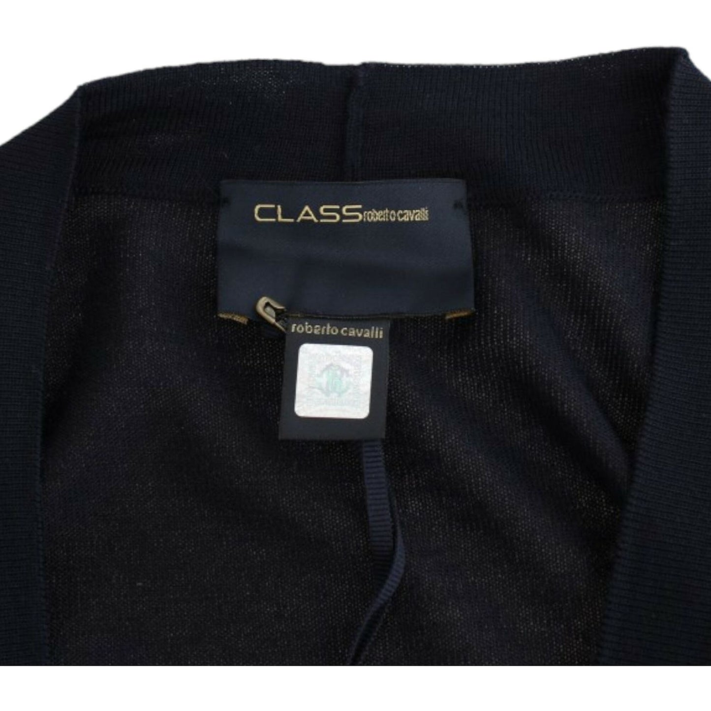 Cavalli Black cropped wool cardigan1728,67345645728,Black,Cardigans - Sweaters - Clothing,Cavalli,Clothing,IT46|XL,IT48|XXL,Material: 100% Virgin Wool,New with tags,Sweaters - Clothing,Sweaters - Women - Clothing,Women,Women - Clothing